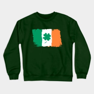 Irish flag and clover Crewneck Sweatshirt